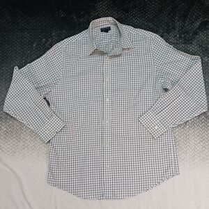 Banana Republic Button Up‎ Shirt Mens Plaid Non Iron Slim Fit Size Large